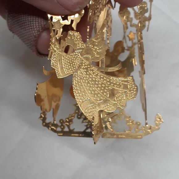 3 pc bundle of brass filligree Ornaments. - Picture 3 of 14